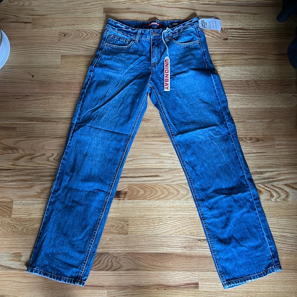 UNIONBAY Low-Rise Straight Leg Jeans